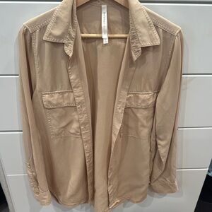 Tan Button-Up Shirt